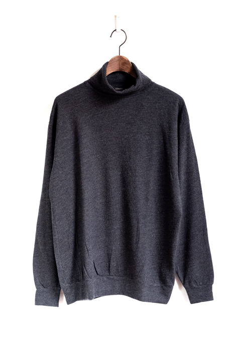 COMOLI ウール天竺 長袖タートルネック | 大阪心斎橋のメンズ洋服の