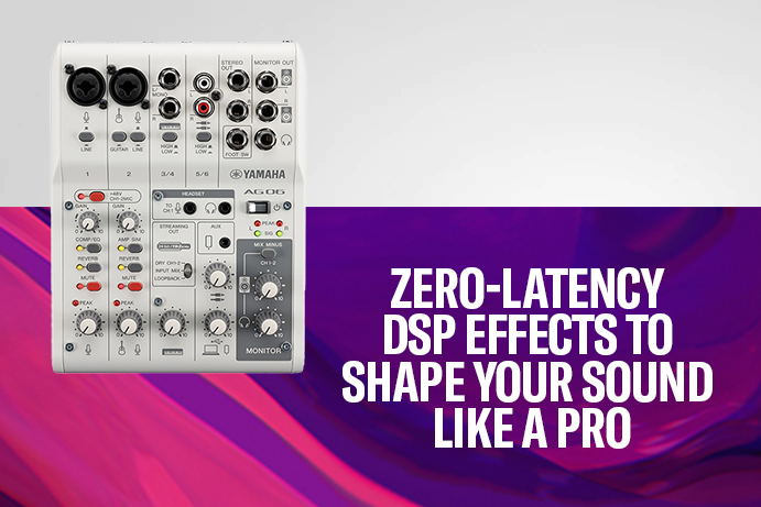 Yamaha AG03MK2 Live Streaming Mixer White