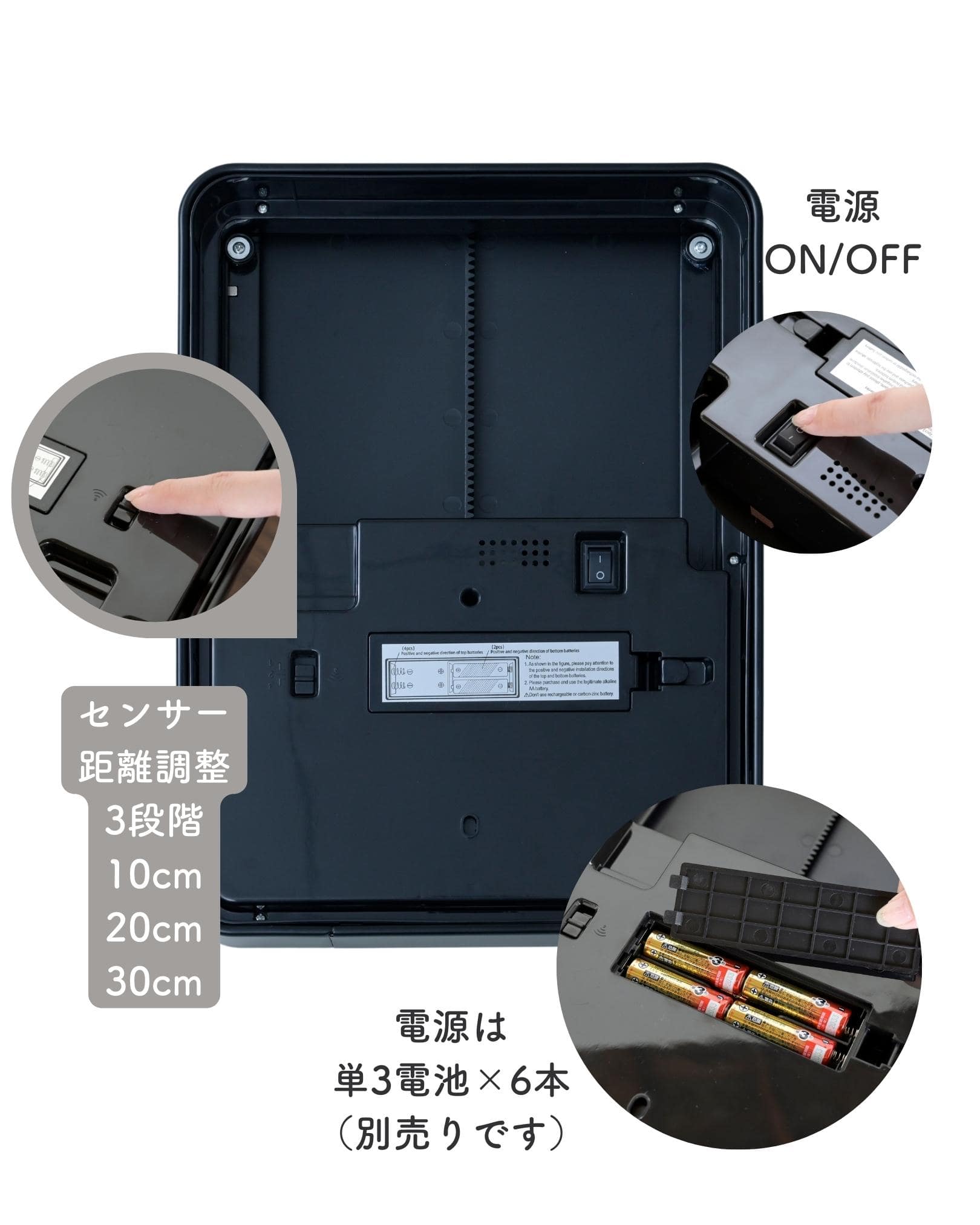 販売終了】ゴミ箱 ふた付き 自動開閉 四角 角型 42L 場所を取らない