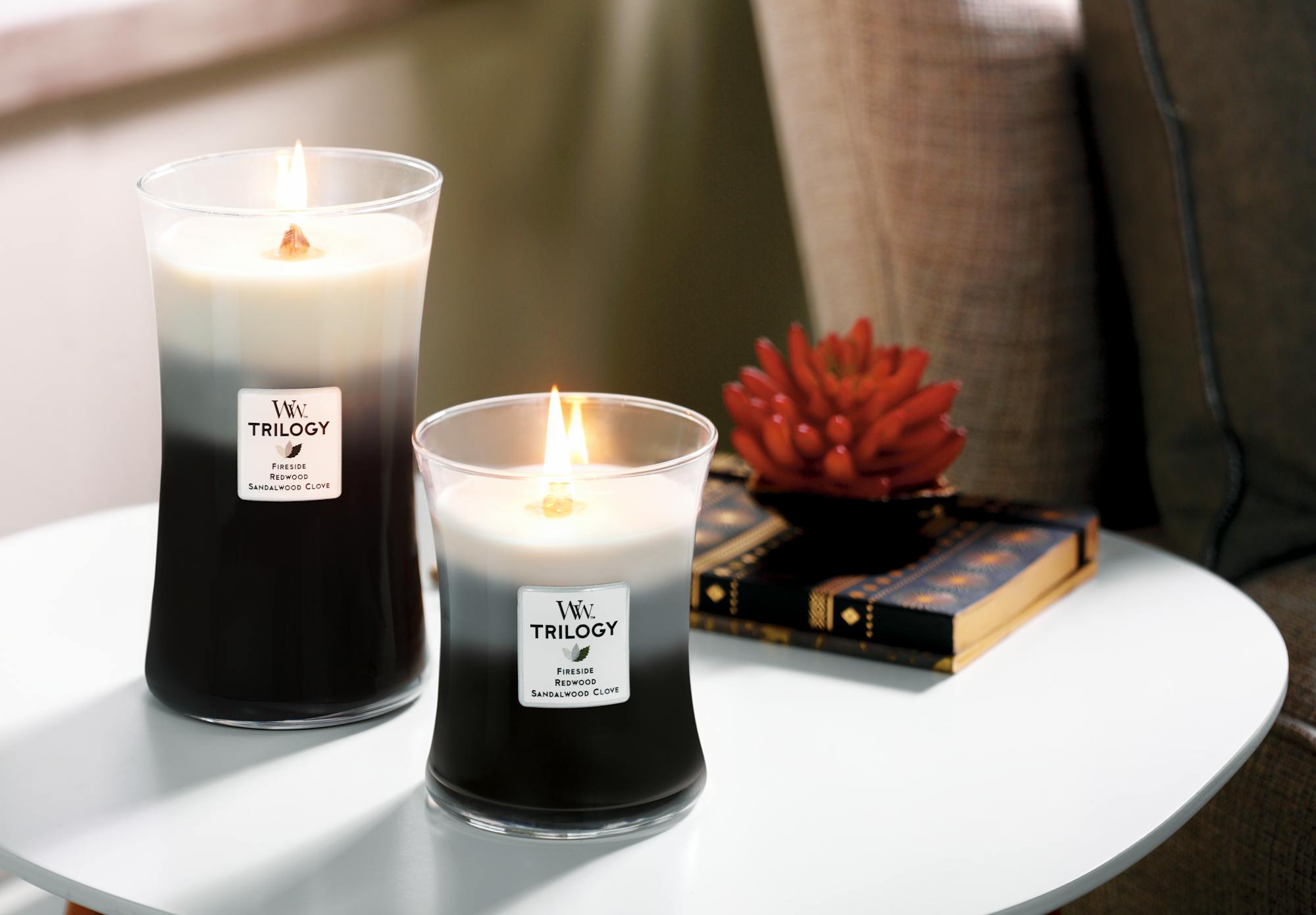 Warm Woods Trilogy WoodWick® Large Hourglass Trilogy Candle