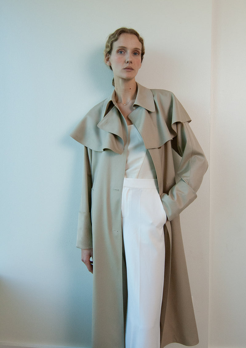 Soya Trench Coat in Wool – Yeon