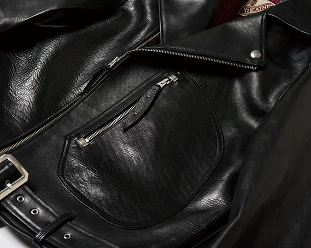 ECO HORSE '30s DOUBLE BREASTED MOTORCYCLE JACKET[ Y2-02 ] | Y'2
