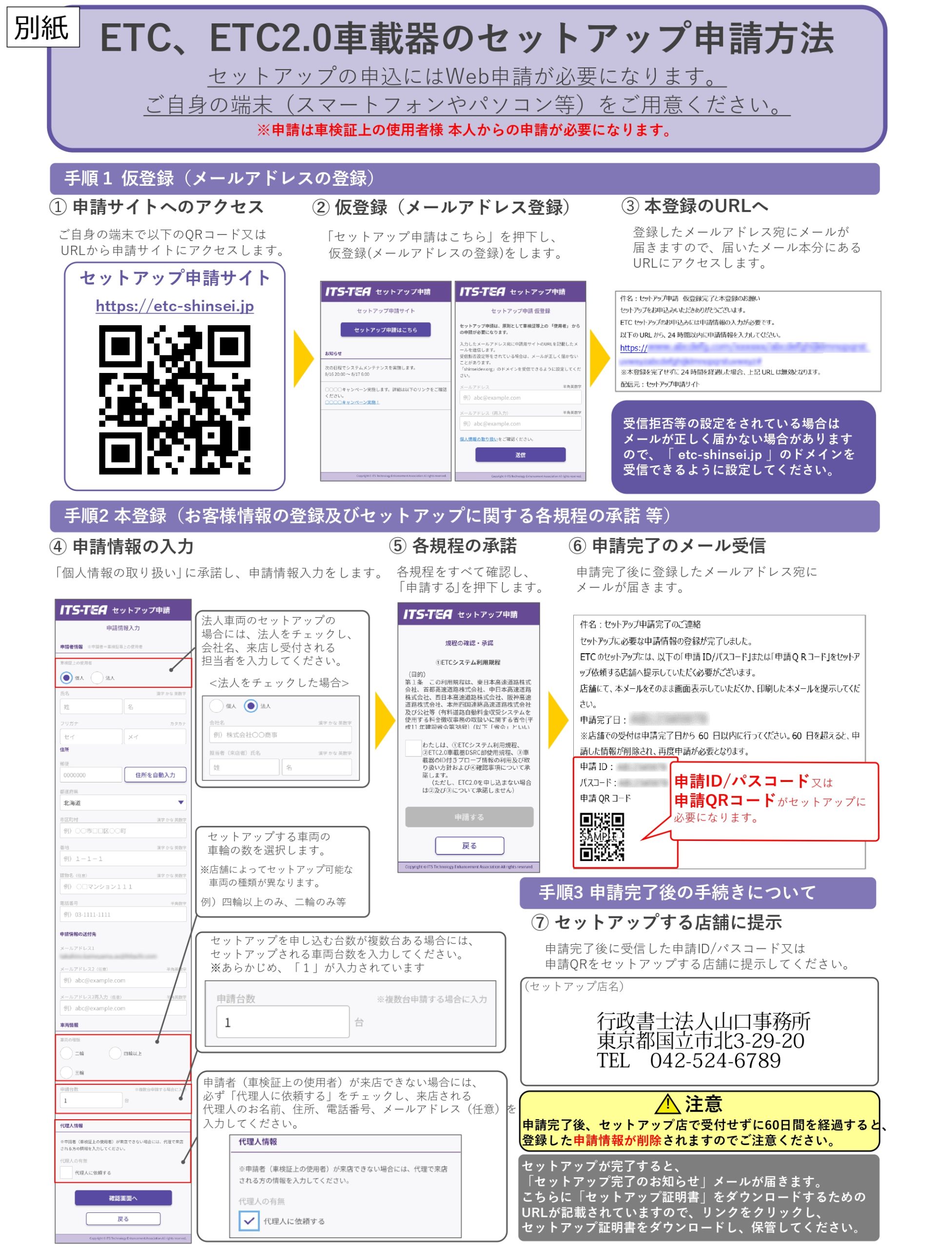 ETCセットアップのペーパーレス化(令和7年5月19日より) | 行政書士法人