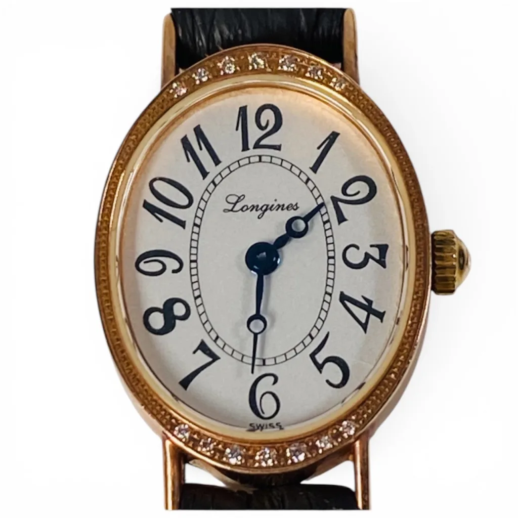 買取情報(LONGINES ラヴィソント K18PG ダイヤベゼル L5.182.0