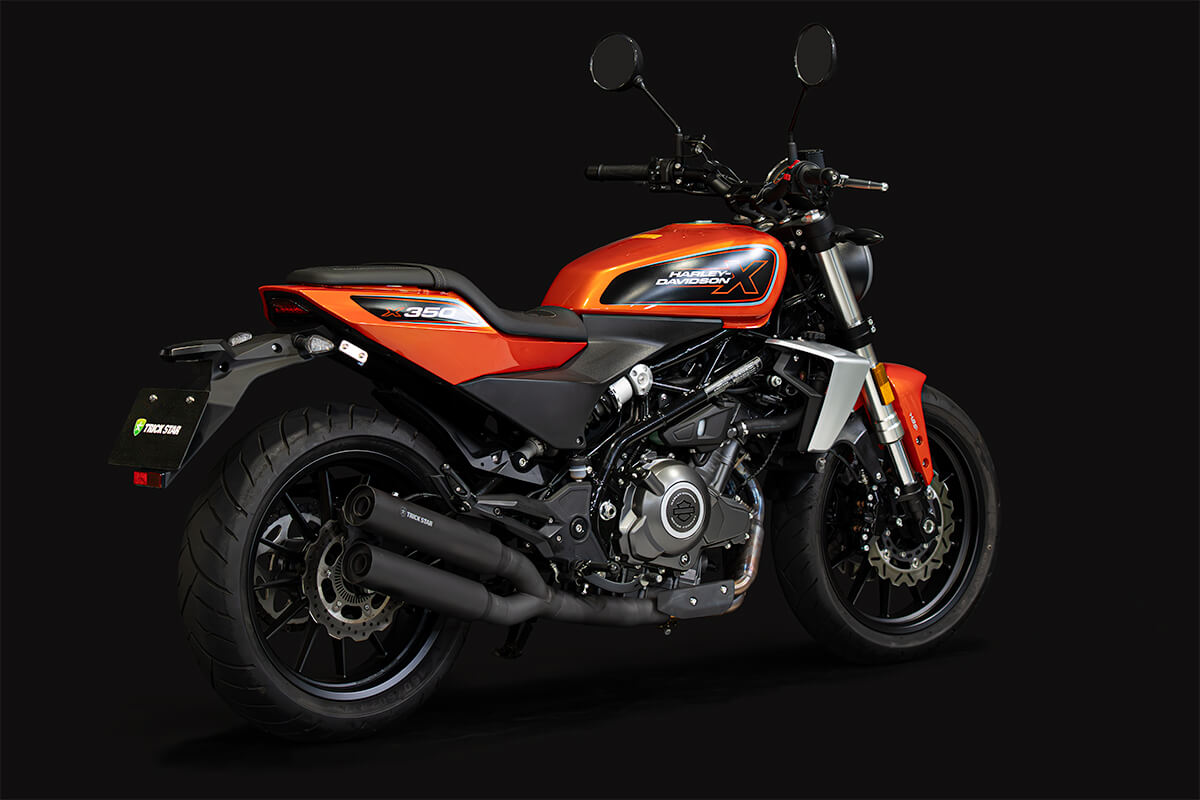トリックスター】ハーレーダビッドソンX350用政府認証スリップオン
