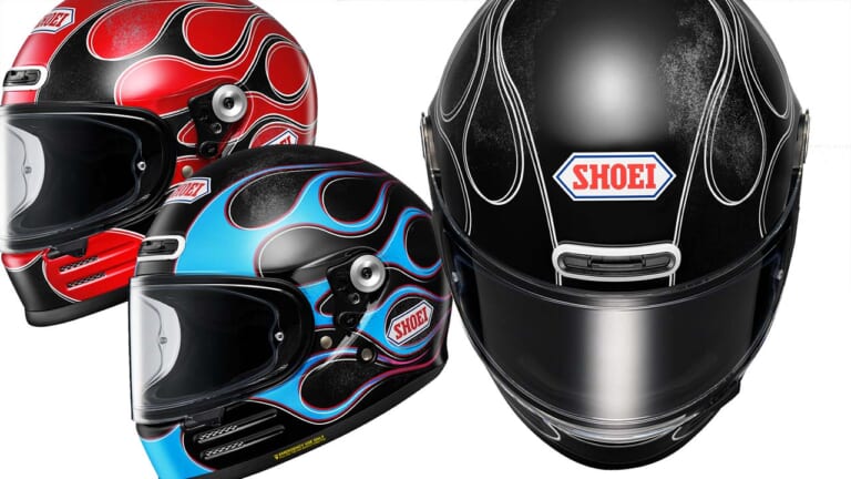 SHOEI「グラムスター」にファイアーパターンの新グラフィック「BLAST
