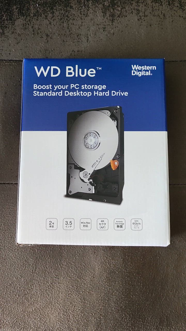 WD Blue WD40EZAX [3.5インチ内蔵HDD / 4TB 5400rpm 256MBキャッシュ
