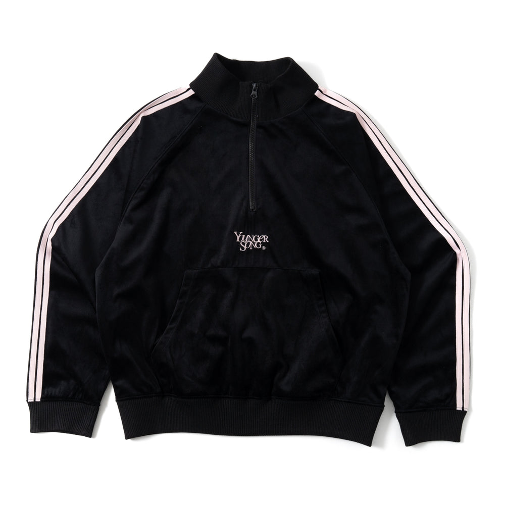 velours track half zip jacket – YZ