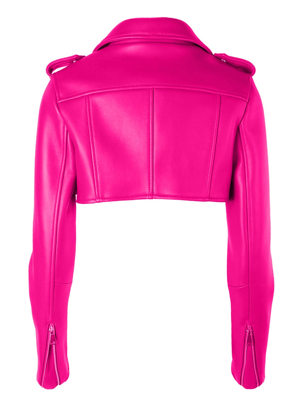 CLISTA Cropped Leather Jacket -..-. ZCRAVE™ OFFICIAL ONLINE STORE