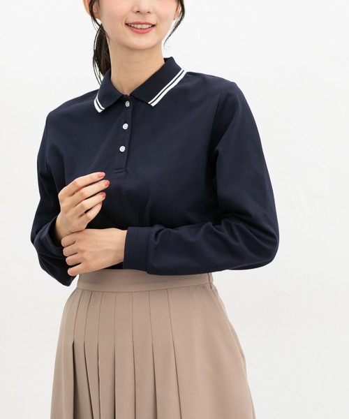 BEAUTY＆YOUTH UNITED ARROWS 長袖ポロシャツ FREE ベージュ