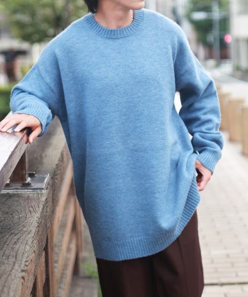 WESTSEA（ウエストシー） セーター ニット オーバーサイズ 長袖クルー