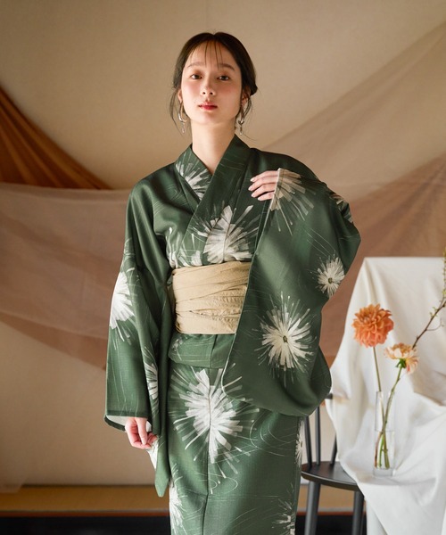 mideal（マイディール） 浴衣 original floral pattern yukata