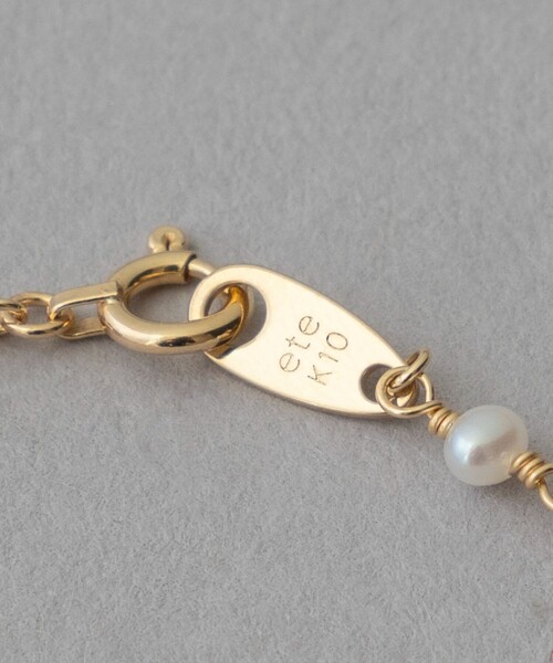 ete（エテ） ブレスレット 「レイヤード」 K10YG パール ステーション
