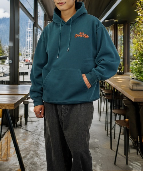 パーカー グラフィック ワイド 長袖スウェット フーディー メンズ