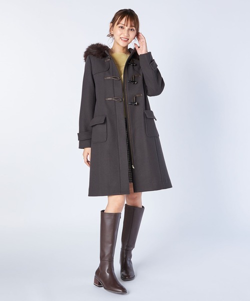 LAISSE PASSE（レッセパッセ） ダッフルコート 36 グレー レディース
