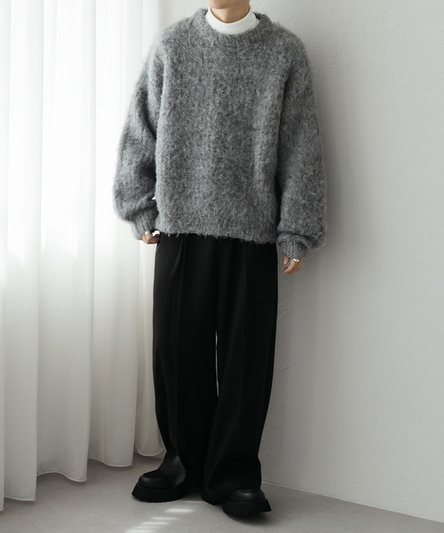 epnok セーター ニット モヘアライクルーズニット メンズ : ZOZOTOWN