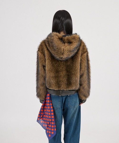 FTW ブルゾン アウター 「UNISEX」LEATHER POINT FUR BLOUSON