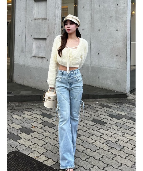 Darich（ダーリッチ） ジーンズ デニム デニムパンツ ピコレースハイ