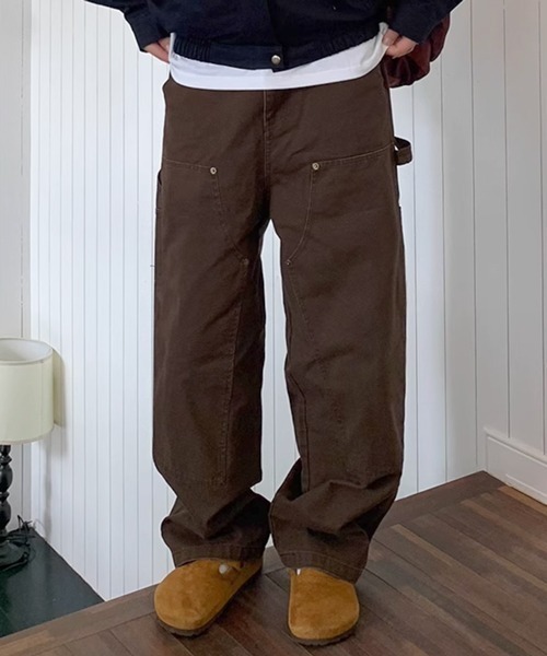 NOWLE（ノウル） チノパン 「NOWLE」ワイドシルエット リベット ワーク