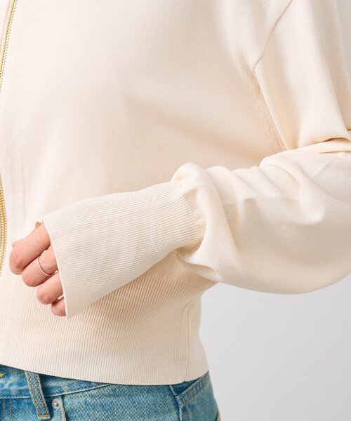 RIVE DROITE（リヴドロワ） カーディガン 「大人のこなれ感」ZIPニット