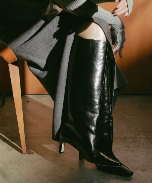 ETRE TOKYO（エトレトウキョウ） ブーツ オイルドレザーロングブーツ
