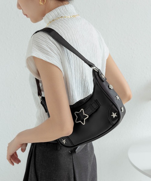 LA VORAGINE（ラ ヴォラジネ） ショルダーバッグ バッグ 星柄ハーフ
