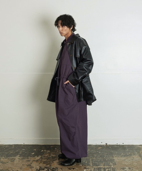 Aphlotus オールインワン ジップアップ 5ポケット ミリタリージャンプ