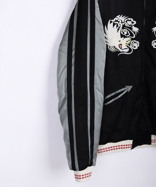 HOUSTON（ヒューストン） スカジャン レーヨンスカジャン 虎 龍 刺繍