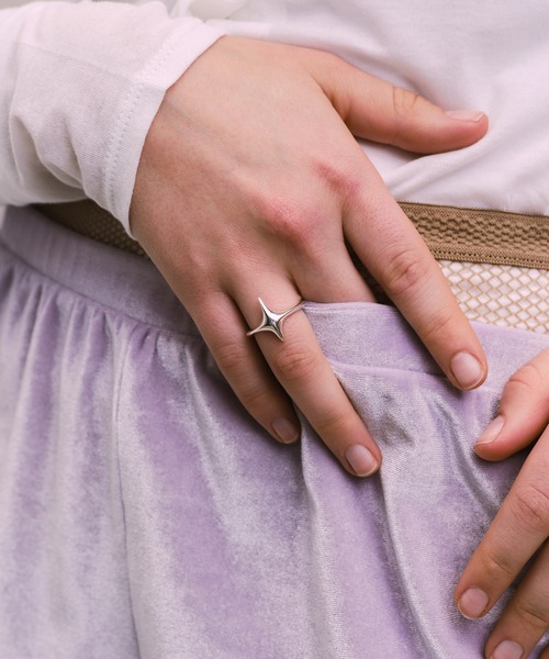 whoseA（フーシー） 指輪 リング 「silver925」4pointed starRing/ 四