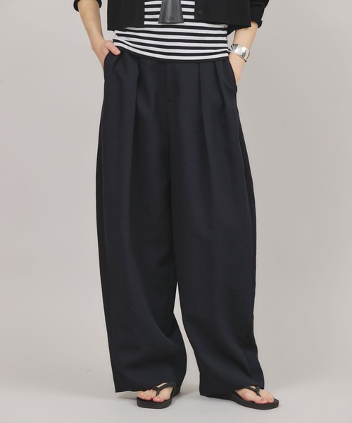 Curensology（カレンソロジー） パンツ /プレーンツータックパンツ