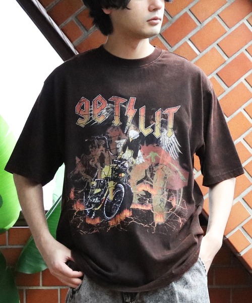 8 tシャツ グランジ加工ロックTシャツ メンズ レディース : ZOZOTOWN