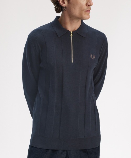 FRED PERRY（フレッドペリー） ポロシャツ Tonal Stripe Knitted Polo