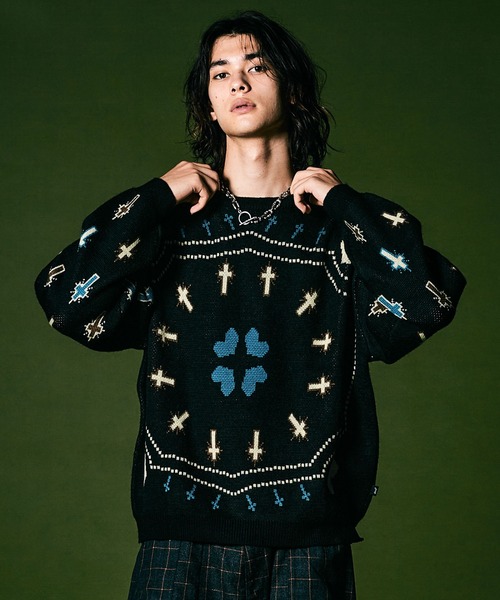 glamb（グラム） 長袖ニット L ブラック メンズ : ZOZOTOWN Yahoo!店