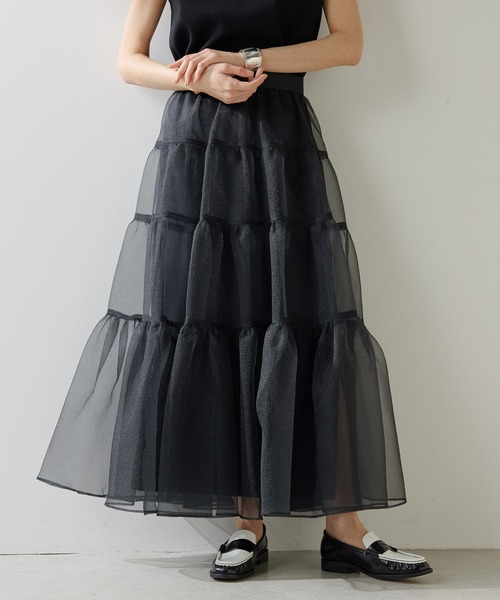 Whim Gazette（ウィム ガゼット） スカート オーガンジーボリューム