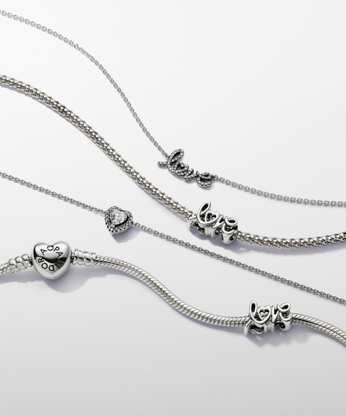 PANDORA（パンドラ） ネックレス Pandora Moments ハート クラスプ