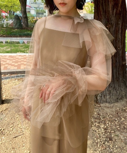 DONOBAN（ドノバン） ドレス 「ANDRESD」blooming tulle dress