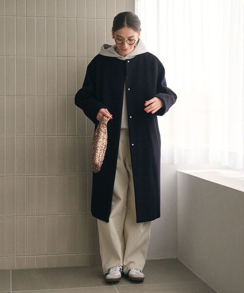 BEAUTY＆YOUTH UNITED ARROWS コート アウター 毛ナイロン ノーカラー