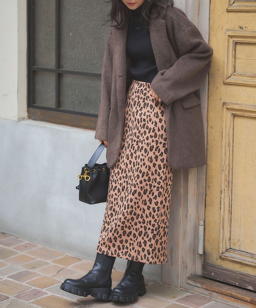 KOBE LETTUCE（神戸レタス） スカート レオパード柄タイトスカート