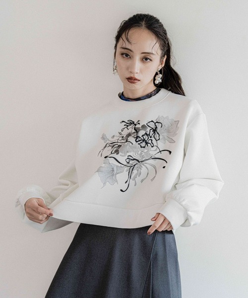 HARE（ハレ） トレーナー スウェット Flowerシシュウスウェット(HARE