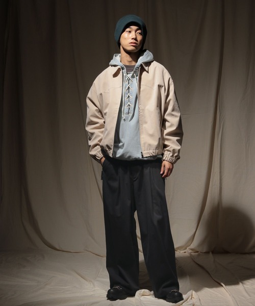 niko and…（ニコアンド） パンツ ワイドタックジップポケパンツ メンズ