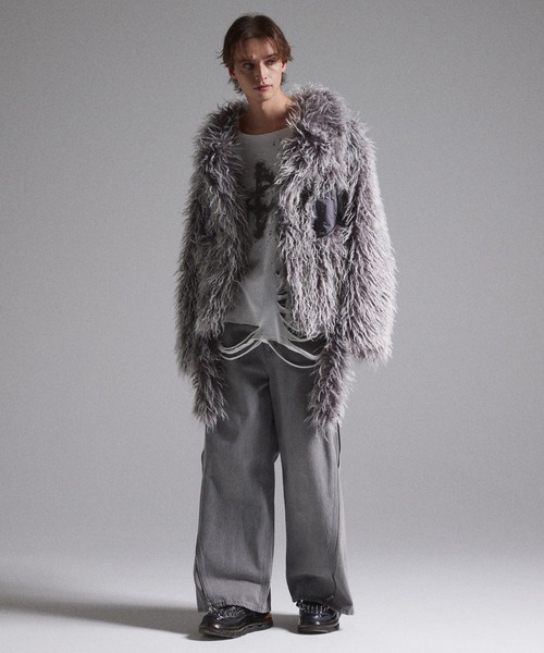 GRANCY 革ジャン ライダース 「GRANCY」Fur Boa Riders Jacket