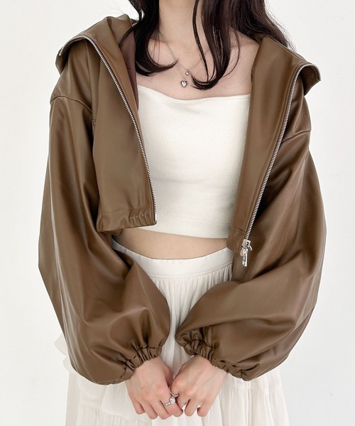 Heather（ヘザー） ブルゾン アウター アソートショートZIPブルゾン