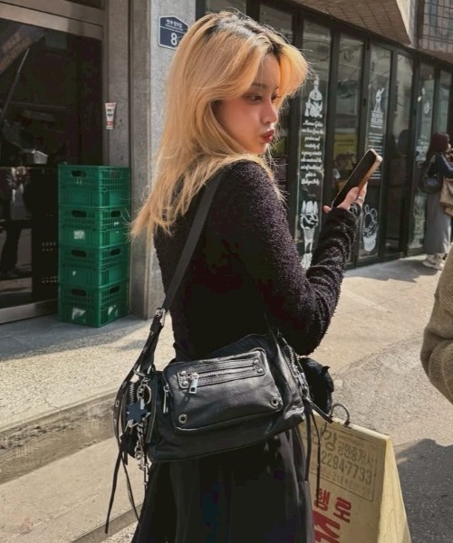 BLACKPURPLE（ブラックパープル） ショルダーバッグ 「BLACK PURPLE