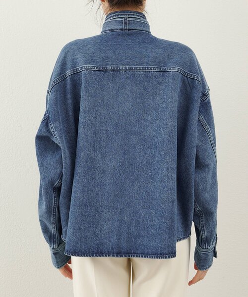 Whim Gazette（ウィム ガゼット） ブラウス シャツ デニムボウタイ