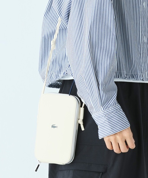 LACOSTE（ラコステ） ワンポイントワニロゴスマホポーチ Size: 11.5 x