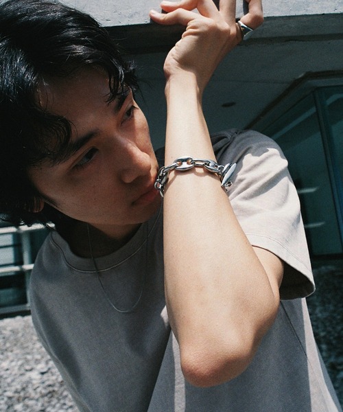 WYM LIDNM ブレスレット CHUNKY CHAIN BRACELET / ANCHOR メンズ