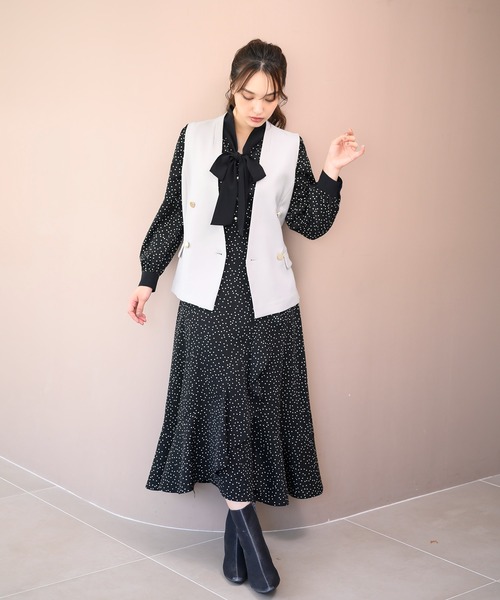 MISCH MASCH（ミッシュマッシュ） ワンピース ボウタイドット