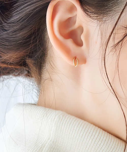 Phoebe（フィービー） ピアス 「K10」ダブルハーフフープピアス/BOX