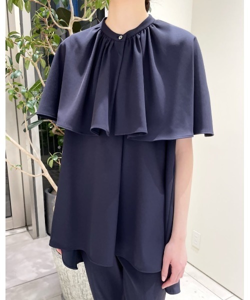 LE PHIL（ル フィル） ブラウス シャツ 2WAYツイルケープブラウス