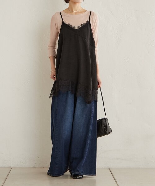 Omekashi（オメカシ） キャミソール レースキャミチュニック